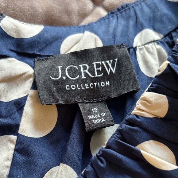 J. Crew Navy and White Polka Dot Dress - Picture 9 of 9